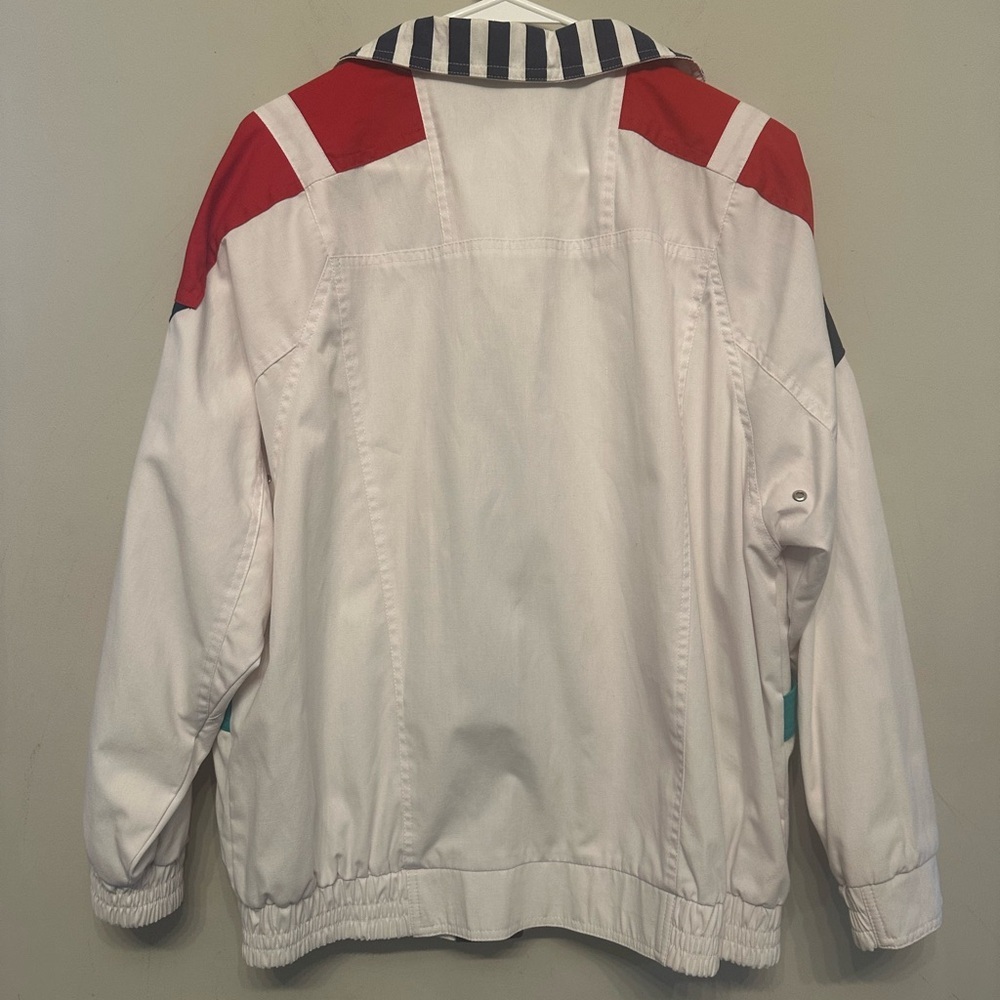 Vintage 80’s/90’s Multicolor Windbreaker/Lightweight Jacket Women’s Large - Picture 6 of 7